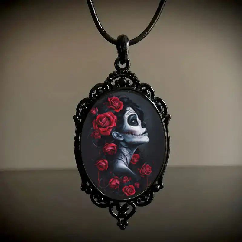Gothic Skull Pendant Necklace