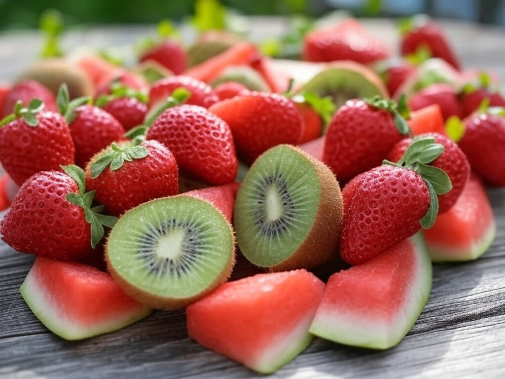 Fruits - Kiwi, Strawberry & Watermelon