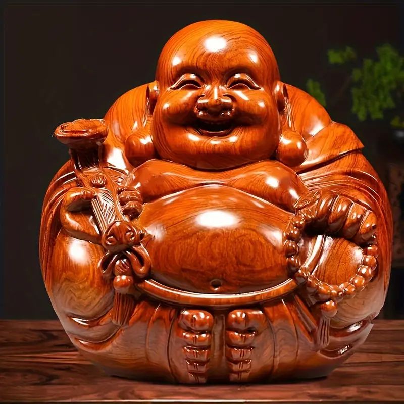 Handcrafted Rosewood Buddha Figurine