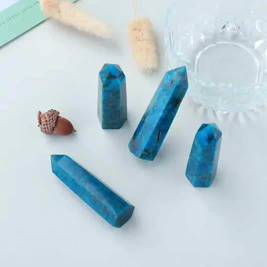 Blue Apatite Tower - Communication & Inspiration Healing