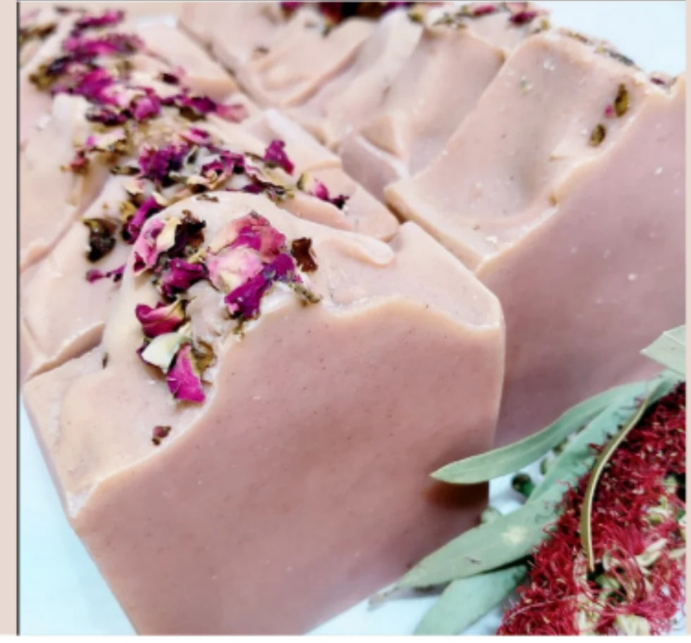 Australian Pink Clay Rose Handmade Soap