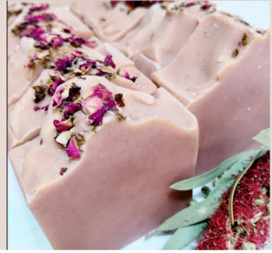 Australian Pink Clay Rose Handmade Soap
