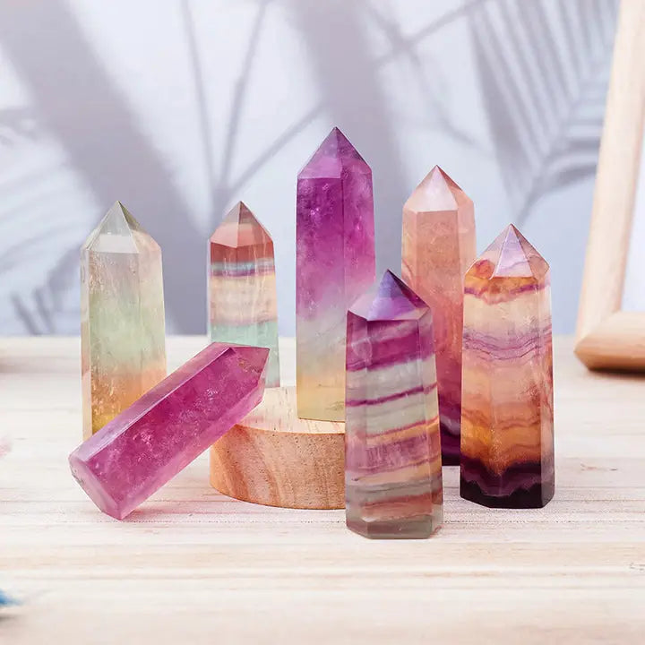 Watermelon Fluorite Tower - Healing