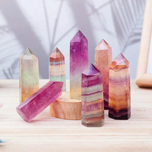 Watermelon Fluorite Tower - Healing