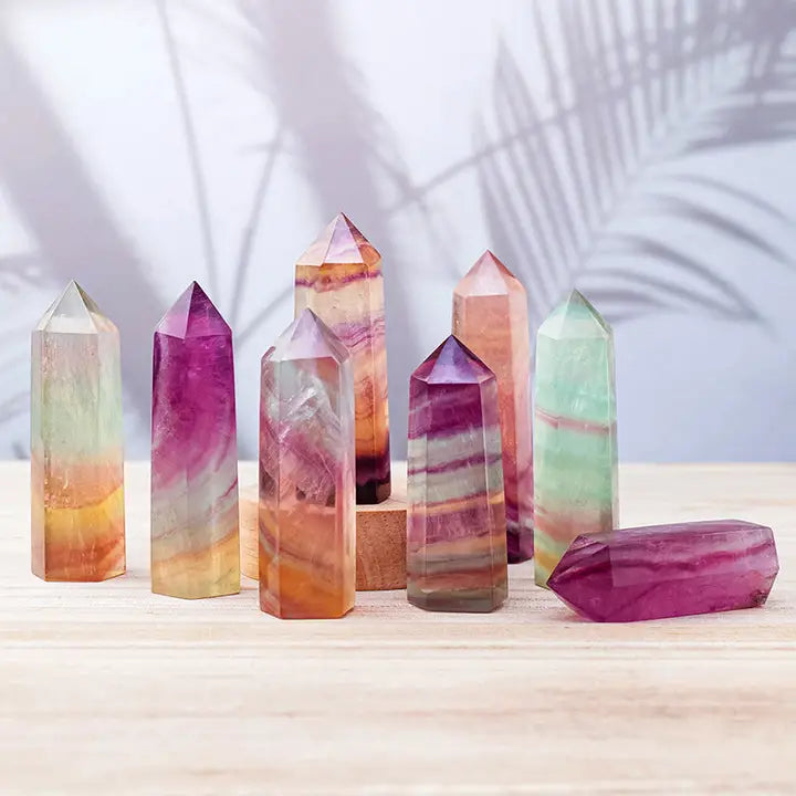 Watermelon Fluorite Tower - Healing